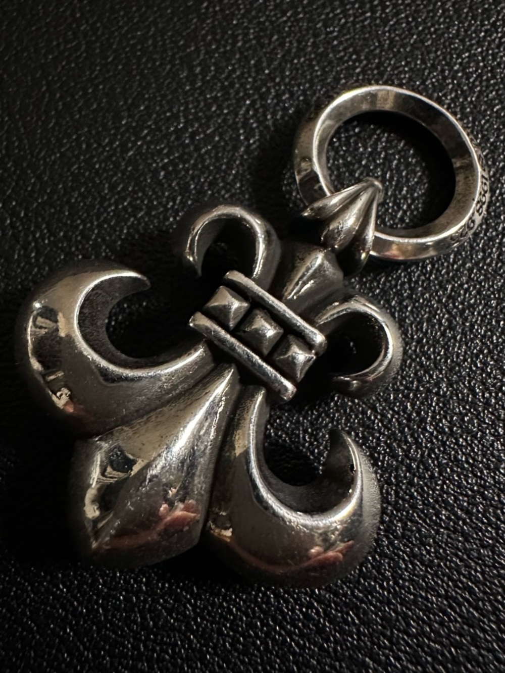 Chrome Hearts Large Fleur De Lis Charm Pendant 925 Sterling Silver 17.1g